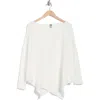 Go Couture Asymmetric Hem Sweater In Ivory