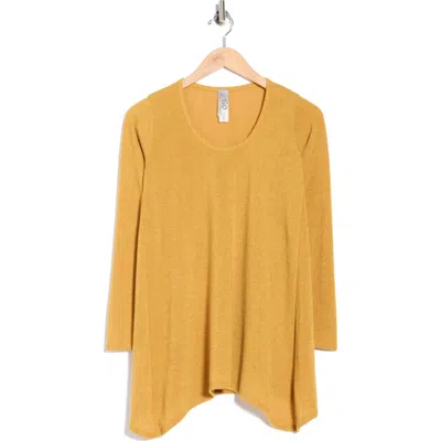 Go Couture Asymmetric Tunic Sweater In Nude