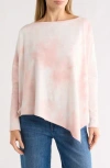 Go Couture Asymmetrical High-low Sweater In Pink