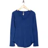 Go Couture Basic Stretch Modal T-shirt In Deja Vu Blue