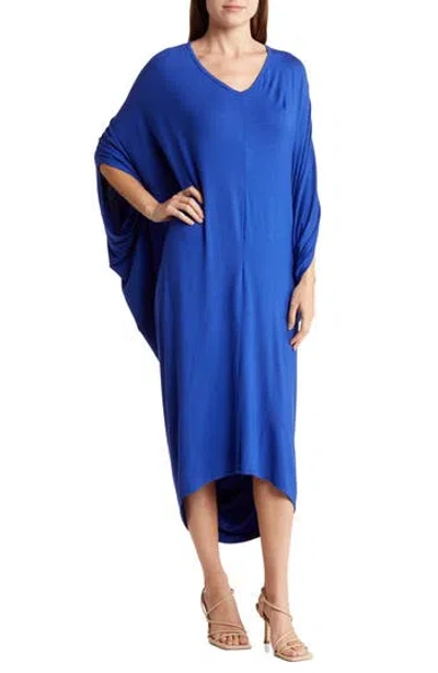 Go Couture Batwing Sleeve Caftan Dress