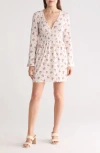 Go Couture Bell Sleeve Dress In Multi Floral Print