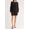 Go Couture Bell Sleeve Swing Dress In Black