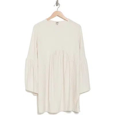 Go Couture Bell Sleeve Swing Dress In Ivory
