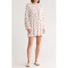Go Couture Bell Sleeve Swing Dress In Multi Floral Print