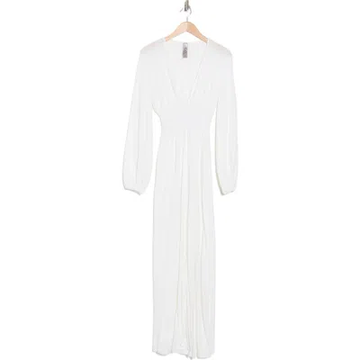 Go Couture Bishop Sleeve Maxi Dress In Ivory