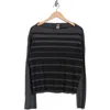 Go Couture Boat Neck Sweater In Gray