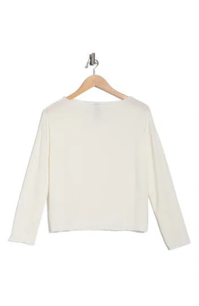 Go Couture Boat Neck Sweater In Gray