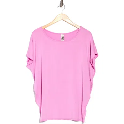 Go Couture Cap Sleeve T-shirt In Lavendar