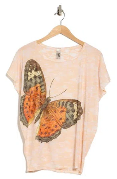 Go Couture Cap Sleeve Top In Multi