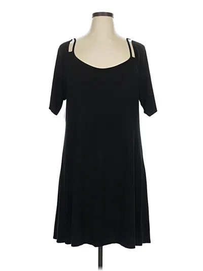 Go Couture Casual Dress In Black