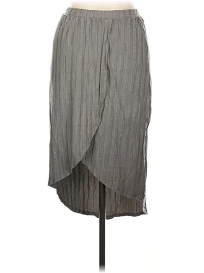 Pre-owned Go Couture Casual Skirt In Gray