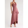 Go Couture Choker Neck Midi Sundress
