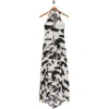 Go Couture Choker Neck Midi Sundress In Ivory