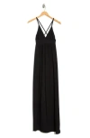 Go Couture Cross Back Maxi Dress In Black