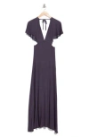 Go Couture Cutout Maxi Dress In Blue