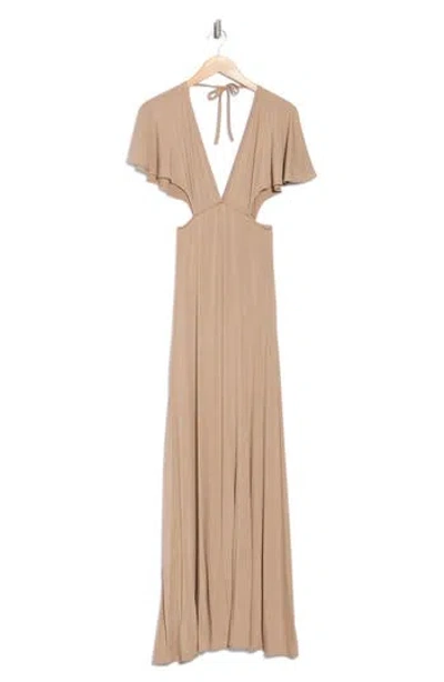 Go Couture Dolman Sleeve Cutout Maxi Dress