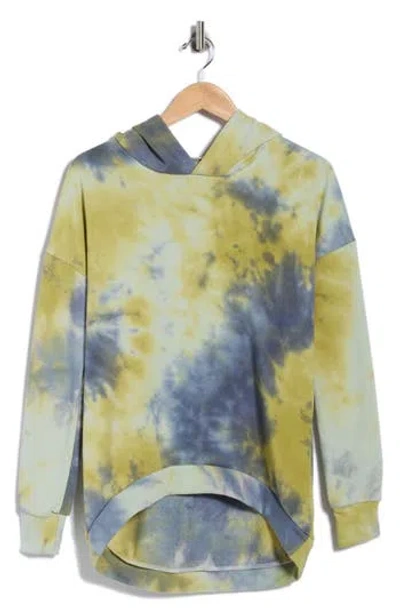 Go Couture Dolman Sleeve High-low Hoodie In Multi