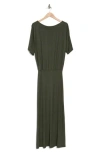 Go Couture Dolman Sleeve Maxi Dress In Moss