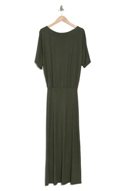 Go Couture Dolman Sleeve Maxi Dress In Moss