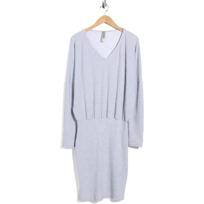 Go Couture Dolman Sleeve Sweater Dress In Gray