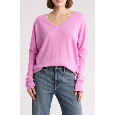 Go Couture Dolman Sleeve Sweater In Pink