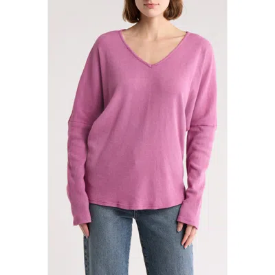 Go Couture Dolman Sleeve Sweater In Purple