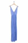 Go Couture Empire Waist Maxi Dress In Blue