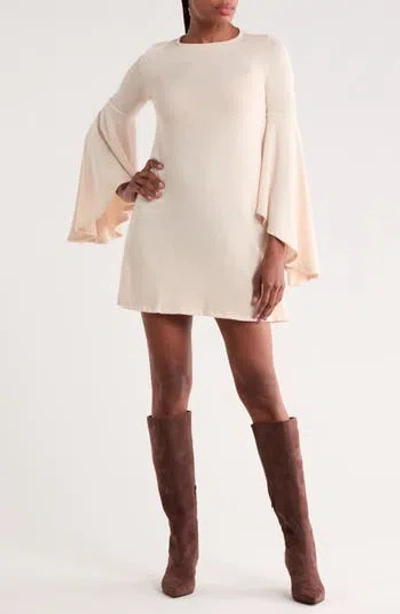 Go Couture Flare Sleeve Minidress In Gold
