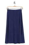 Go Couture Flared Midi Skirt In Deja Vu Blue