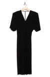 Go Couture Front Twist Maxi Dress In Black