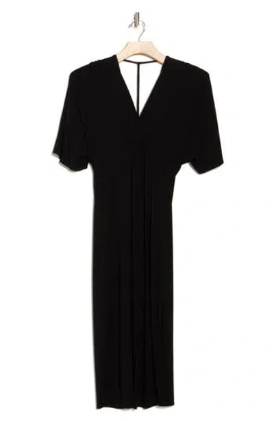 Go Couture Front Twist Maxi Dress In Black