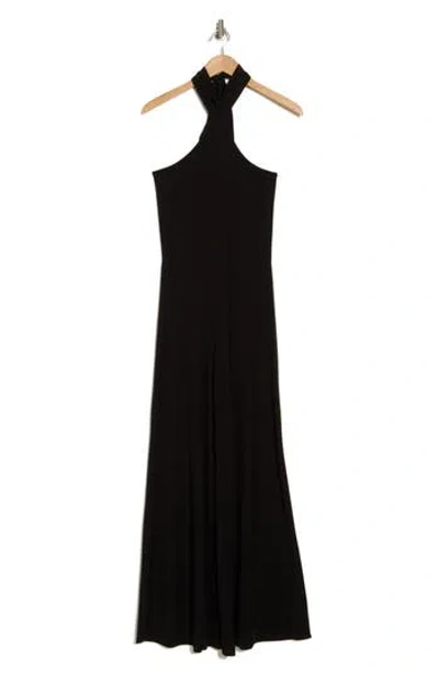 Go Couture Halter Neck Jumpsuit In Black