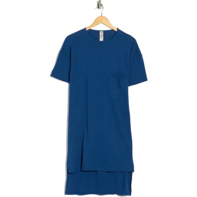 Go Couture High-low Tunic Top In Blue