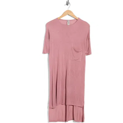 Go Couture High-low Tunic Top In Pink