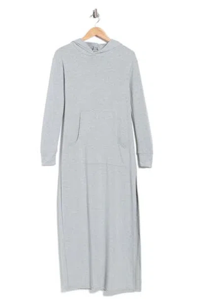 Go Couture Hooded Long Sleeve Dress In Blue