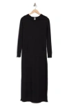Go Couture Hooded Maxi Dress In Black