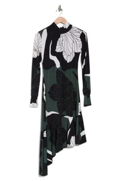 Go Couture Long Sleeve Asymmetric In Woodland Meadow