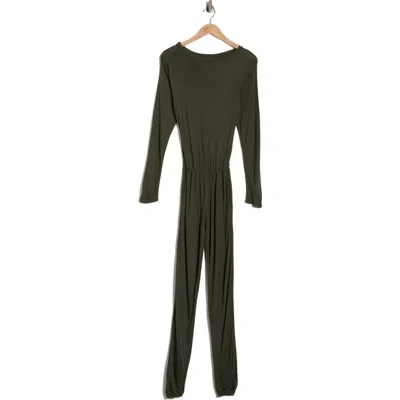 Go Couture Long Sleeve Jumpsuit In Black