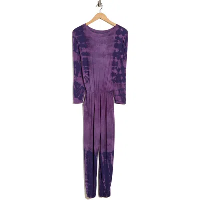 Go Couture Long Sleeve Jumpsuit In Purple
