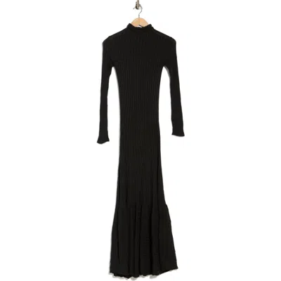 Go Couture Long Sleeve Maxi Dress In Black