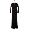 Go Couture Long Sleeve Maxi Dress In Black