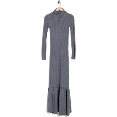 Go Couture Long Sleeve Maxi Dress In Blue