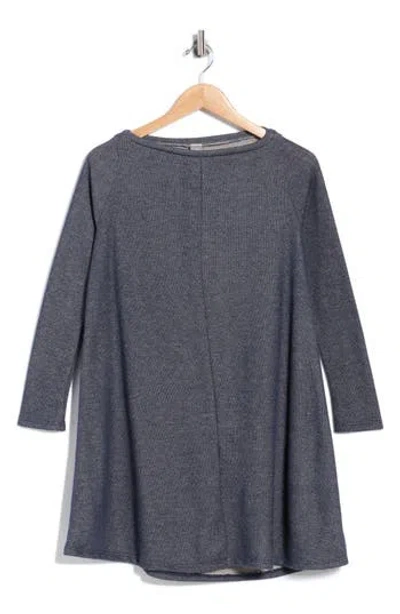Go Couture Long Sleeve Sweater Dress In Blue