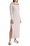 Go Couture Long Sleeve T-shirt Maxi Dress In White