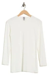 Go Couture Long Sleeve T-shirt In White