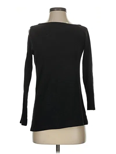 Pre-owned Go Couture Long Sleeve Top Black Boatneck Tops