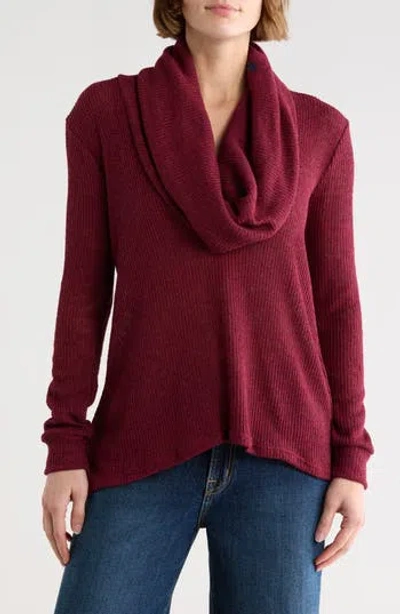 Go Couture Off The Shoulder Asymmetric Sweater In Multi