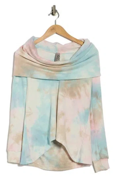 Go Couture Off The Shoulder Asymmetric Sweater In Multi