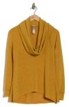 Go Couture Off The Shoulder Asymmetric Sweater In Yellow